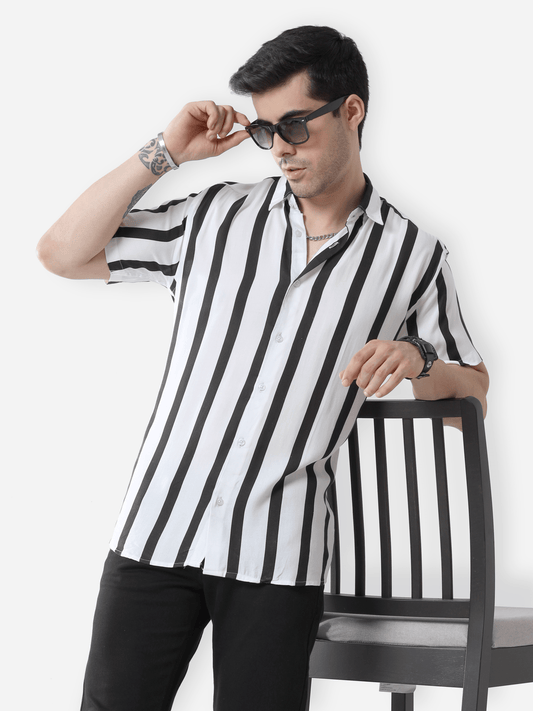 Black & White Stripes Shirt