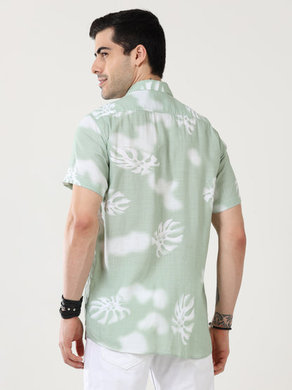 Leafy Green Printed Shirt